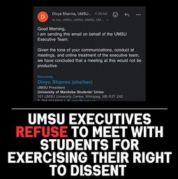 UMSU Board Meeting Cancelled Because Some Board Members Express Concerns for Their Safety—UMSU Exec Days Before Had Cancelled Meeting with Students for Justice in Palestine