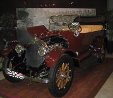 This is a 1916 Cadillac Type 53 in the Amman's Royal Automobile Museum. Sharif Hussein used a Cadillac for his first visit to Jordan and King Abdullah I used a 1927 Cadillac Limousine for official occasions, while King Talal and King Hussein used a 1948 and a 1952, respectively. Cadillacs were used extensively in Jordan as official cars.