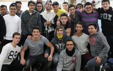 Rabbi Koby (centre) with his boys