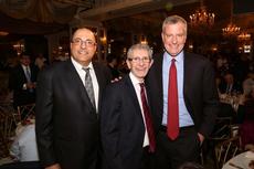 Ido Aharoni, Michael Miller, and Mayor Bill de Blasio