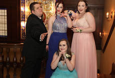 Some Members of Grade 12 Graduating Class: Back row L to R: Josh Muyal, Brooke Lieberman, Rebecca Goldstein, Front Row: Leah Corne