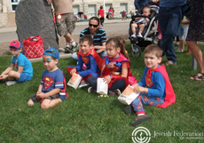Children in costumes at SuperFunday