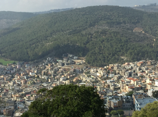 Scenic view of Galil from Mount Tabor