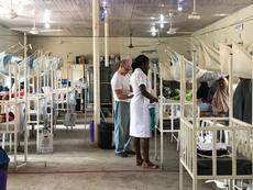 Dr. Michael Boroditsky in the hospital in Jahun Maternity Hospital