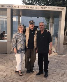 Gina and Rudy Fidel and Larry Vickar in Jerusalem