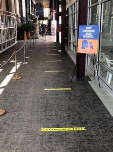 Entrance into Rady facility – Members are screened prior to entry