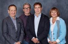 Left to right: RICHARD LEIPSIC, Trustee, Asper Foundation; DAVID ASPER, Trustee, Asper Foundation; LEONARD ASPER,  Chair, Asper Foundation; GAIL ASPER, President, Asper Foundation.