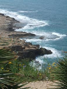 A view of Israel's Northern coastlinetaken from Rosh Hanikra