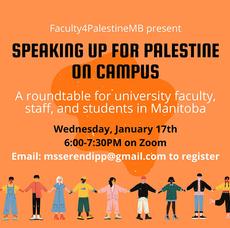 The promo for the Faculty4Palestine Event
