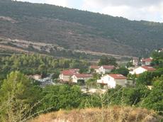 View of Border with Lebanon from Shlomi in northern Israel
