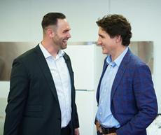 MP Ben Carr with PM Justin Trudeau