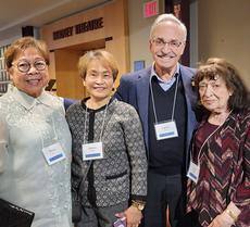 L-R:Perla Javate, Gloria Magpali,Larry and Tova Vickar