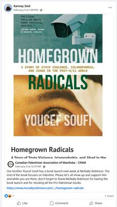 post by Ramsey Zeid and Canadian Palestinian Association of Manitoba