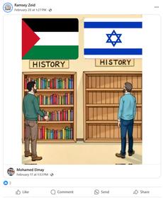 screenshot of post made by Ramsey Zeid on Facebook